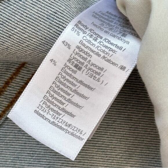 Madewell The Perfect Vintage Jeans in Blue Hoyne Wash Raw Hem High Rise Size 33 - Picture 10 of 11